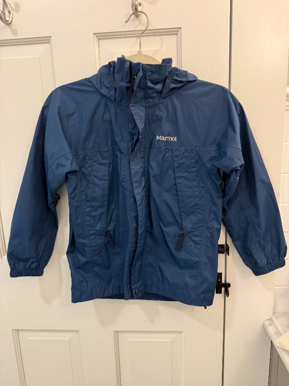 Marmot PreCip Boys' Lightweight Waterproof Rain Jacket, Vintage Navy, Small